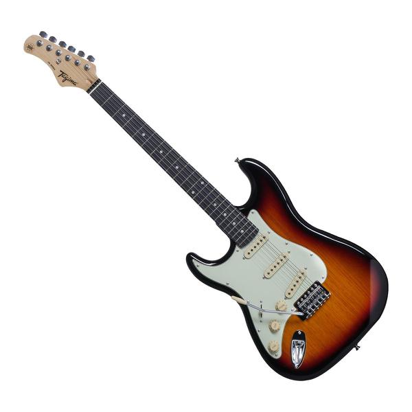 Guitarra Elétrica para Canhoto Tagima Stratocaster TG-500 Preta e Marrom