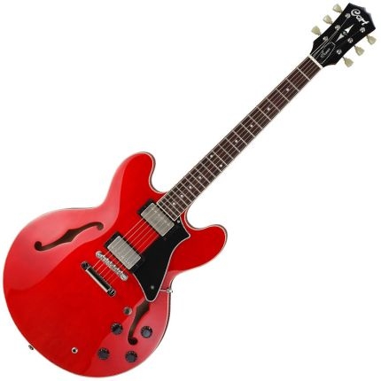 Guitarra Elétrica Semi-Acustica Vermelha Source Cort