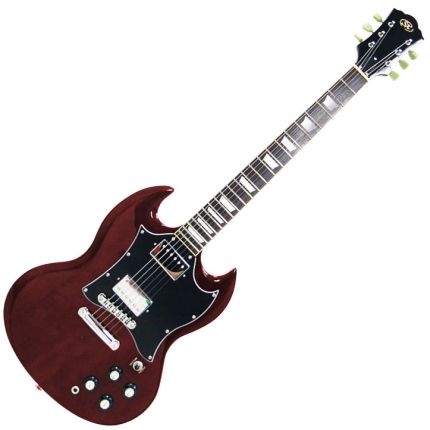 Guitarra Elétrica Standard Vinho com Bag Deluxe Ssg Std Sx