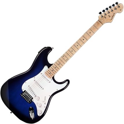 Guitarra Elétrica Strato Standard Azul Vcg608 Vogga