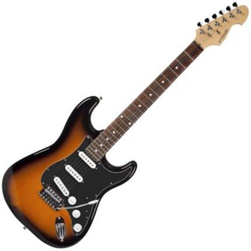 Guitarra Elétrica Stratocaster Standard Sunburst Preto Mx-7 Gm227 Michael