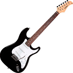 Guitarra Elétrica Street Stratocaster Preto ST-111 - Waldman