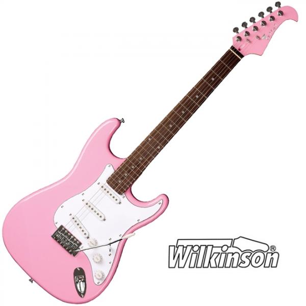 Guitarra Elétrica STS001 Strato SR Rosa Cap. Wilkinson Eagle