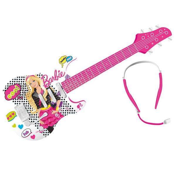 Guitarra Eletrônica de Luxo - Barbie - Fun - Barão Toys