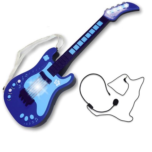 Guitarra Eletrônica Infantil - Azul - Unik Toys