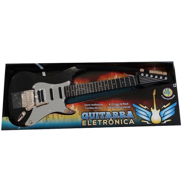 Guitarra Eletrônica Infantil Preta Dtc 5105