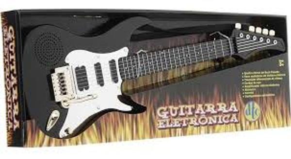 Guitarra Eletronica Infantil Preta Dtc 5105