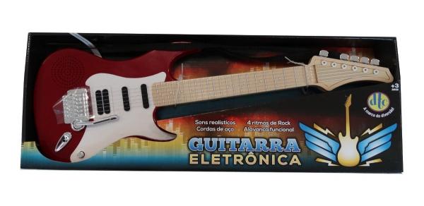 Guitarra Eletrônica Infantil Vermelha DTC 5105
