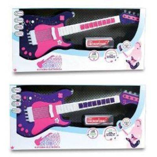 Guitarra Eletrônica Primeiro Grande Show Infantil Feminina