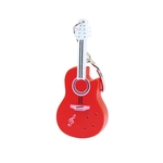 Guitarra Engraçada Com Luz LED Som Chaveiro Porta-chaves Ornamento De Suspensão