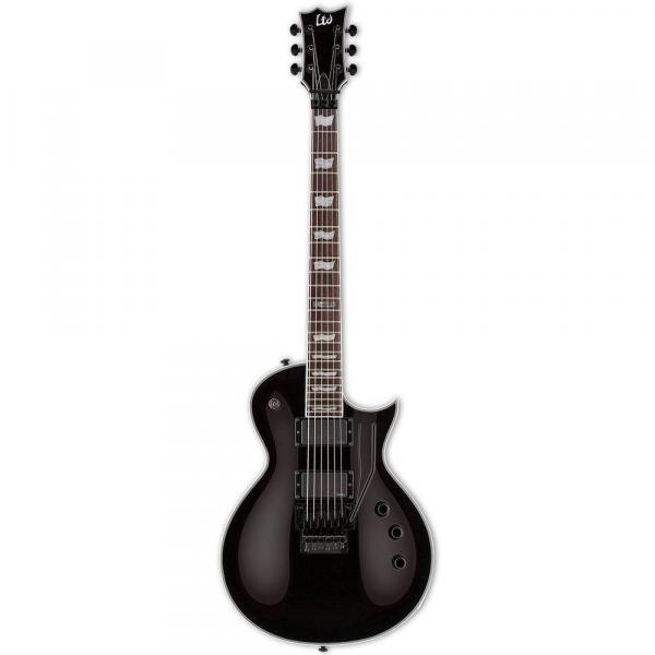 Guitarra ESP LTD EC-401FR BK LP Ativa EMG Floyd Rose Preta