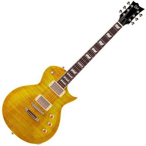 Guitarra ESP LTD EC-256 Lespaul Lemon Drop Mogno Top Flamed Maple