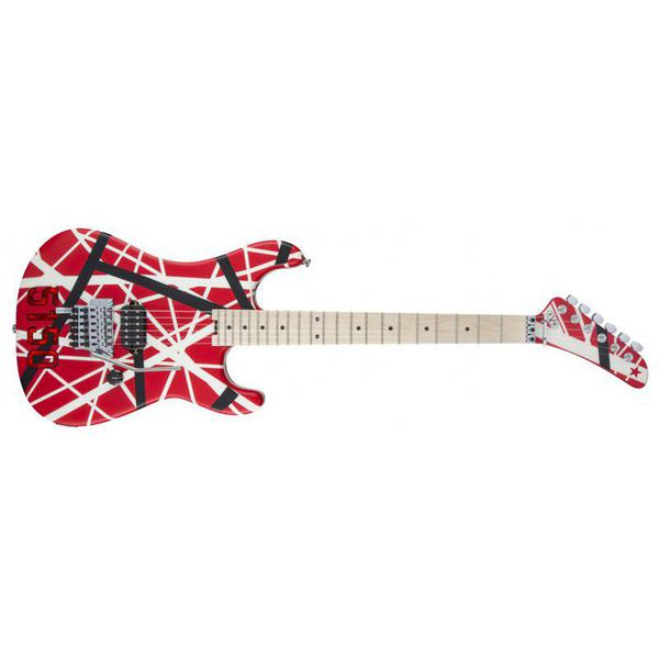 Guitarra Evh Striped Series 5150 510-7902-515 Red Black Wh