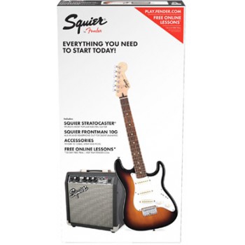 Guitarra Fender 030 1812 Squier Affinity SB + Frontman 10G