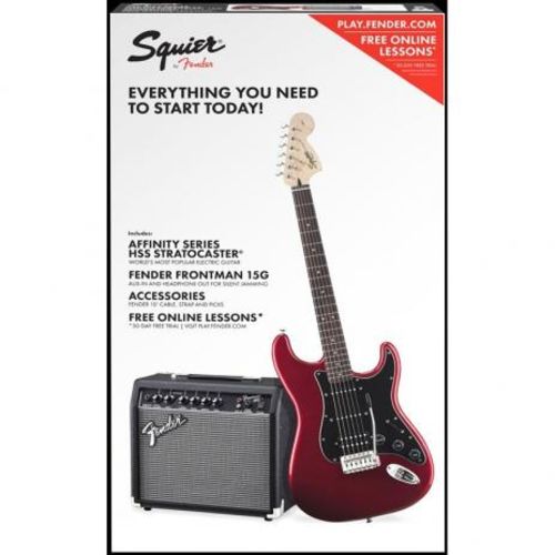 Guitarra Fender 030 1814 - Squier Affinity Strat Hss Frontman 15 - 009 - Candy Apple Red - Fender Sq
