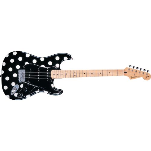 Guitarra Fender 013 8802 - Sig Series Buddy Guy Std Stratocaster White Dot - 306 - Black