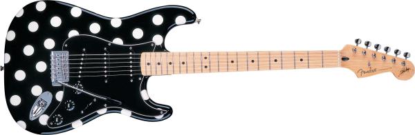 Guitarra Fender 013 8802 - Sig Series Buddy Guy Std Stratocaster White Dot - 306 - Black