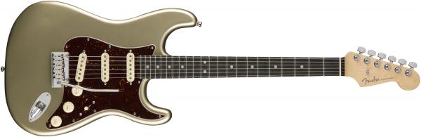 Guitarra Fender 011 4001 - Am Elite Stratocaster Ebony - 774 - Champagne