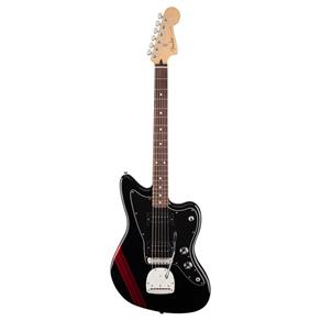 Guitarra Fender 014 0205 - Standard Blacktop Jazzmaster Hh - 506 - Black With Red Stripe