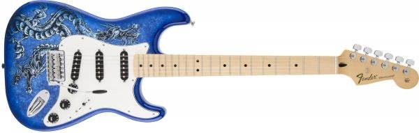 Guitarra Fender 014 1004 - Standard Stratocaster David Lozeau Art - 350 - Dragon