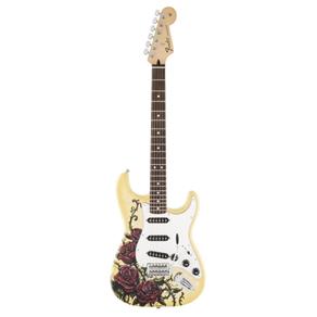 Guitarra Fender 014 1008 - Standard Stratocaster David Lozeau Art - 350 - Rose Tattoo