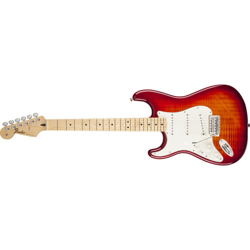 Guitarra Fender 014 4624 - Standard Top Plus Stratocaster Lh Mn - 531 - Aged Cherry Burst