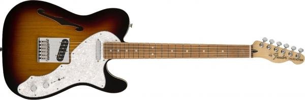 Guitarra Fender 014 7603 - Deluxe Tele Thinline Pau Ferro - 300 - 3-color Sunburst