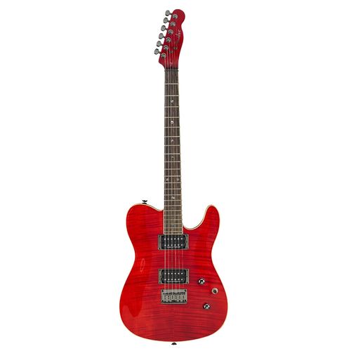 Guitarra Fender 026 2000 - Custom Telecaster Fmt Hh - 538 - Crimson Red Transparent