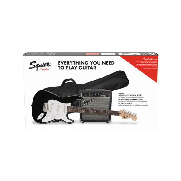 Guitarra Fender 037 1823 Squier Strat Frontman 10g Black - Fender Squier