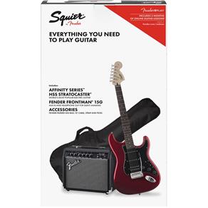Guitarra Fender 037 1824 - Squier Affinity Strat Hss Frontman 15G - 009 - Candy Apple Red