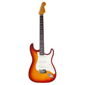 Guitarra Fender 923 0823 - Stratocaster Custom Deluxe Slab Body - 830 - Cherry Sunburst