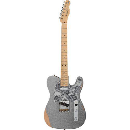 Guitarra Fender Signature Brad Paisley Road Worn Telecaster Silver Sparkle