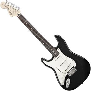Guitarra Fender Squier Canhota Standard Stratocaster Lh Black Metallic
