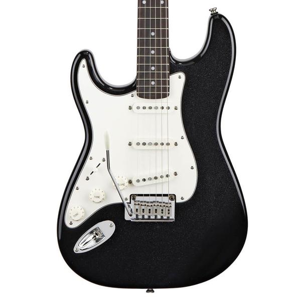 Guitarra Fender Squier Standard Stratocaster Canhoto Metallic Black