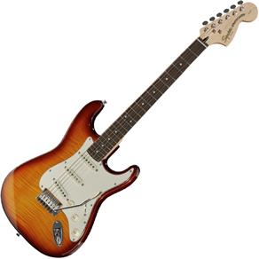 Guitarra Fender Squier Standard Stratocaster Fmt Amber Burst