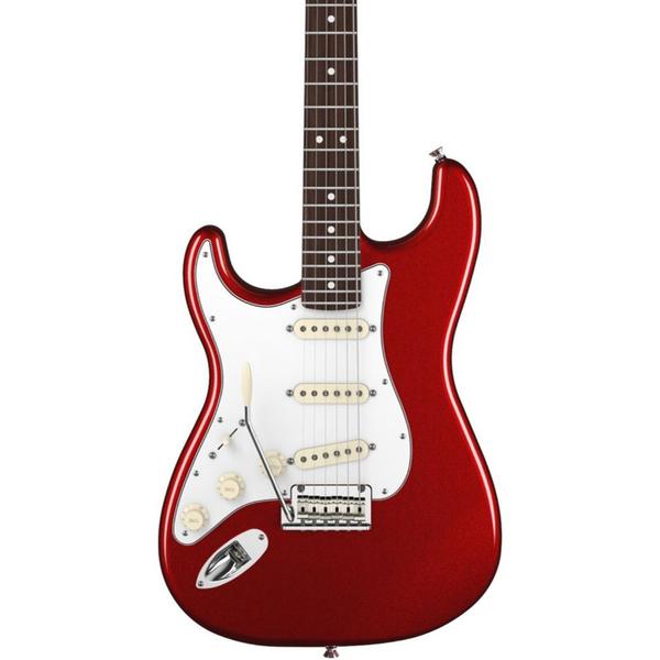 Guitarra Fender Stratocaster American Standard Left Hand Rosewood Com Case Mystic Red