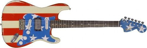 Guitarra Fender Wayne Kramer Stratocaster Stars And Stripes