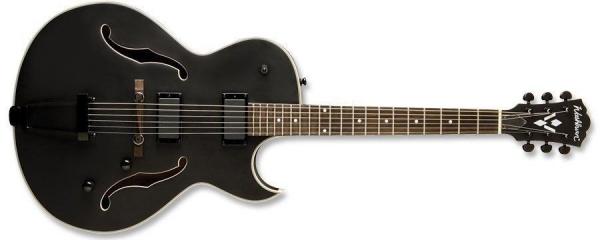 Guitarra Hollowbody Black Matte com Case HB17CBK - Washburn PRO-SH