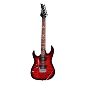 Guitarra Ibanez Grx70qal Canhota Transparent Red Burst