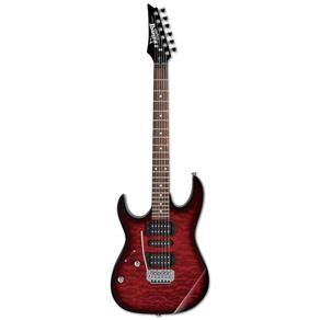 Guitarra Ibanez GRX70QAL TRB Transparent Red Burst LH Canhota
