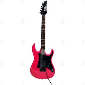 Guitarra Ibanez Vermelha Vivi Red com 3 Captadores H-S-H e Escudo Preto Grx 55B Vrd