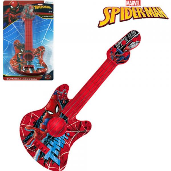 Guitarra Infantil Acustica Pequena Homem Aranha Spider Man na Cartela - Etitoys