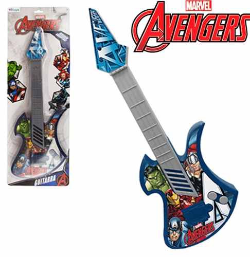 Guitarra Infantil Acustica Vingadores Avengers na Cartela - Etitoys