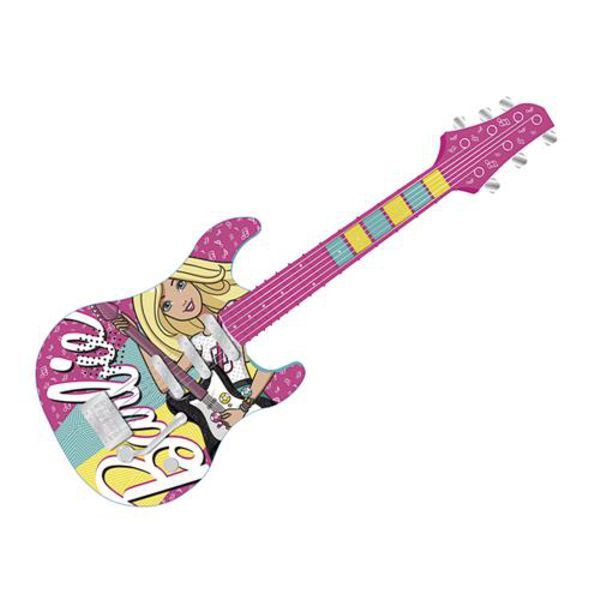 Guitarra Infantil Barbie Fabulosa com Função Mp3 8006-9 Fun