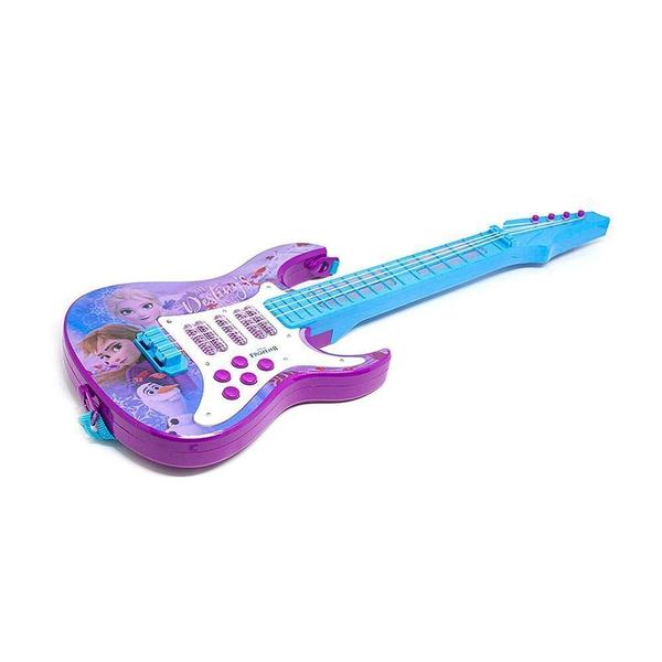 Guitarra Infantil Brinquedo com Luz Som Frozen 2 Toyng