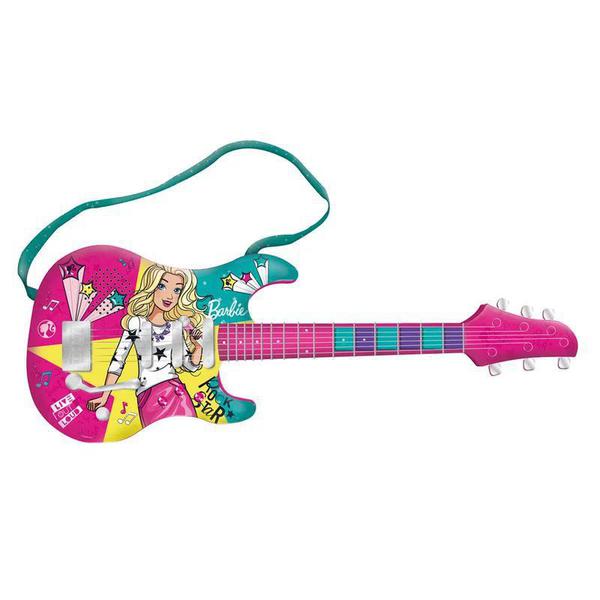 Guitarra Infantil da Barbie com Entrada para MP3 F00045 - FUN