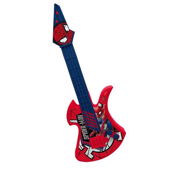 Guitarra Infantil Etitoys do Homem Aranha com Corda - Etilux