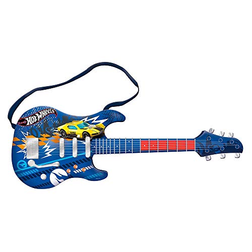 Guitarra Infantil Hot Wheels Azul Fun 8422-4