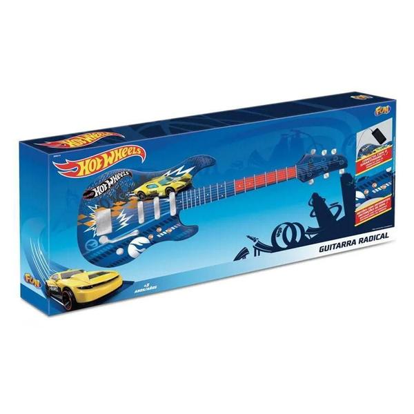 Guitarra Infantil Hot Wheels Azul Fun - F00036