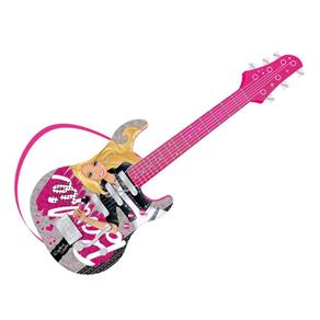 Guitarra Infantil Luxo Barbie Pop Star